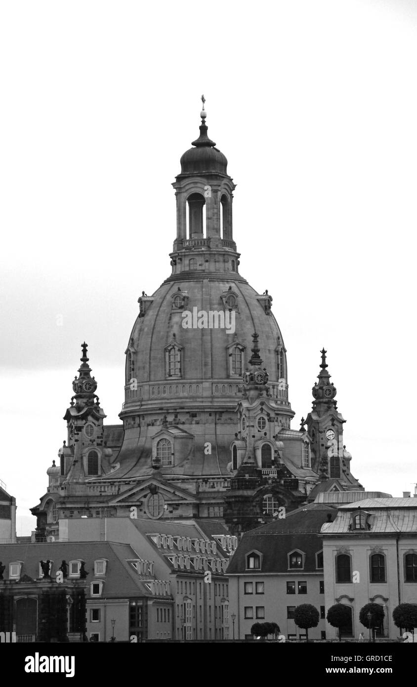 Frauenkirche In Dresden, Sachsen, Deutschland, Europa Stockfoto