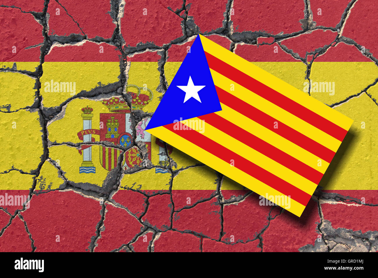 Nationalistische Spanienflagge 150x90 Cm (1936-1938) Mit Stielhalterung – Robust & Ideal Für Events