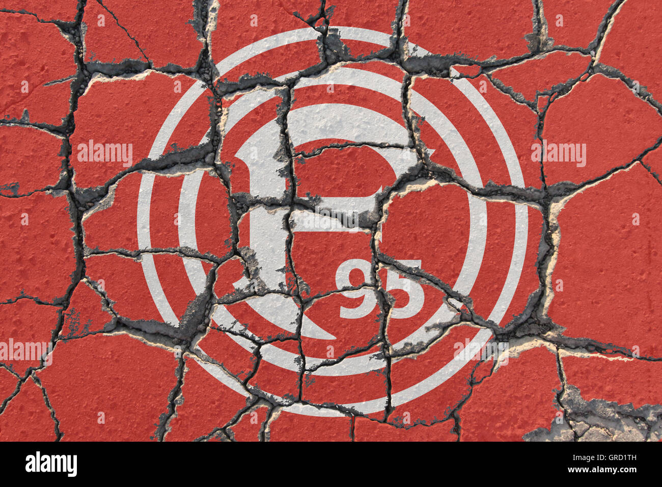 Zeichen von Fortuna Düsseldorf Stockfoto