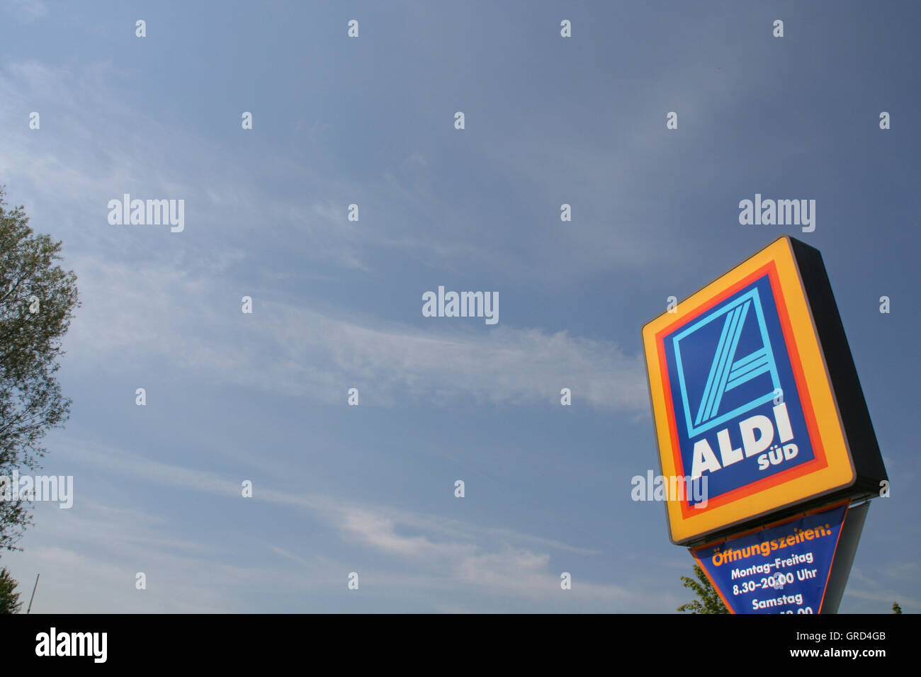 Logo von Aldi Stockfoto