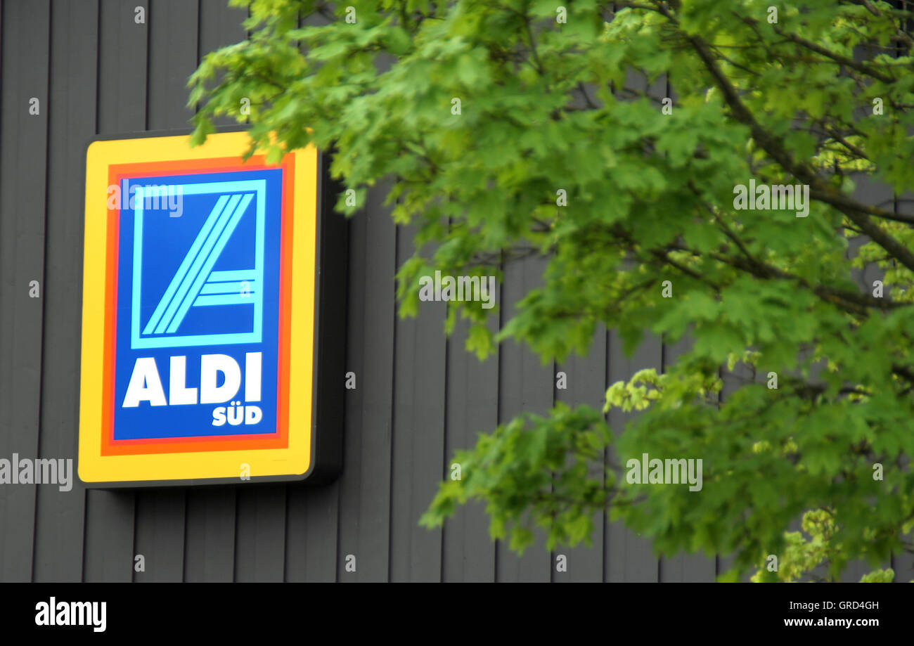 Logo-Aldi Stockfoto