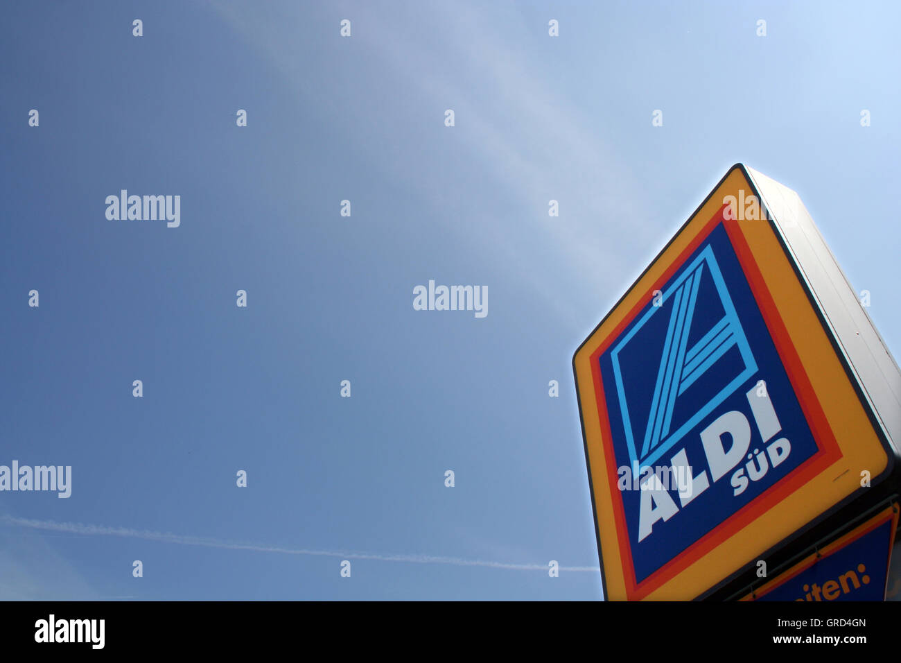 Logo-Aldi Stockfoto