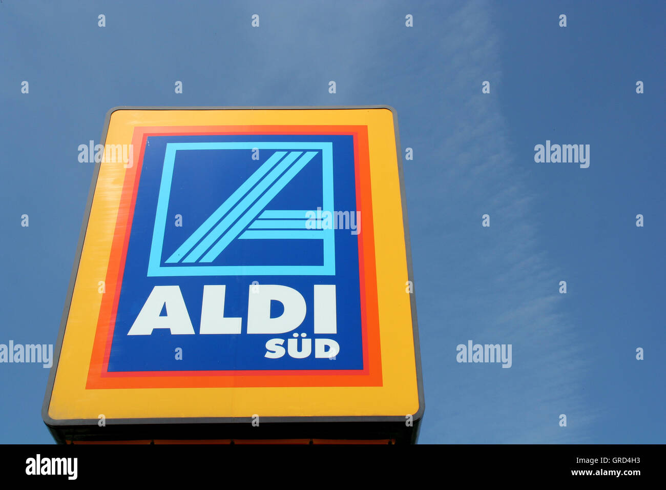 Logo-Aldi Stockfoto