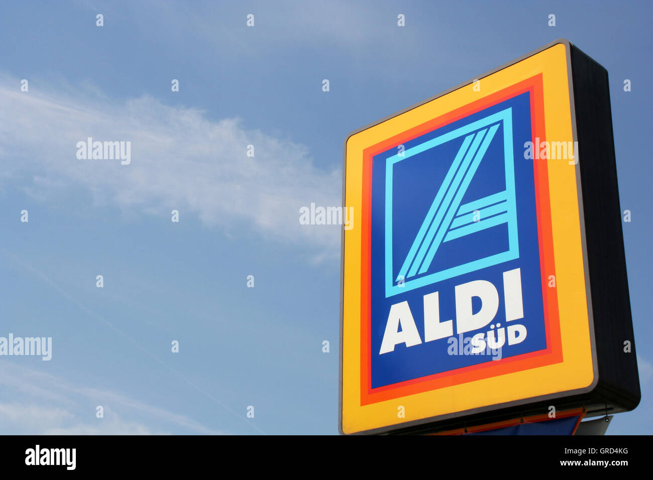 Logo-Aldi Stockfoto