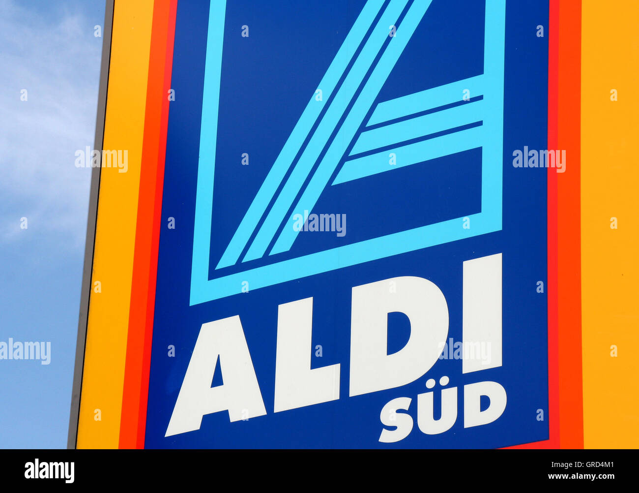 Logo-Aldi Stockfoto