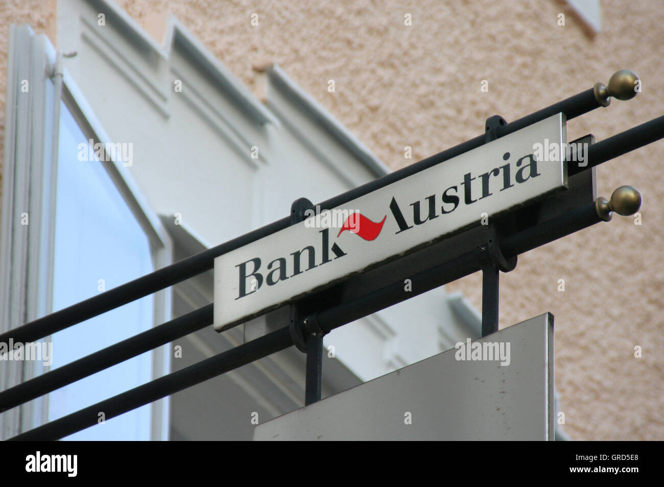 Logo der Bank Austria Stockfoto