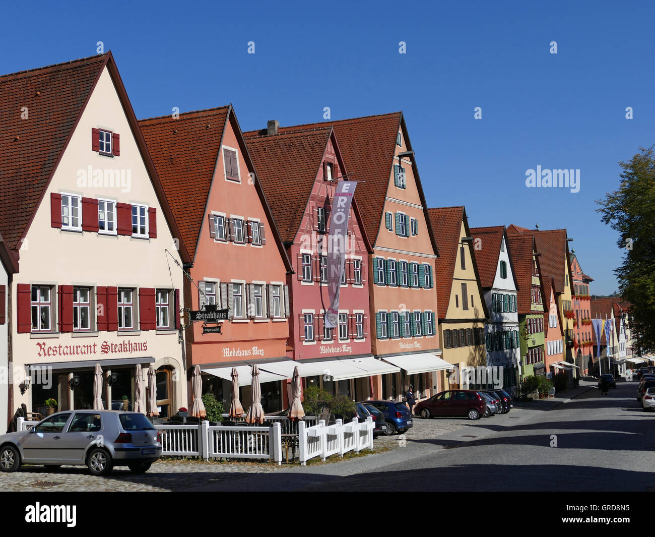 Dinkelsbühl an der romantische Straße, Bayern, Deutschland, Europa Stockfoto