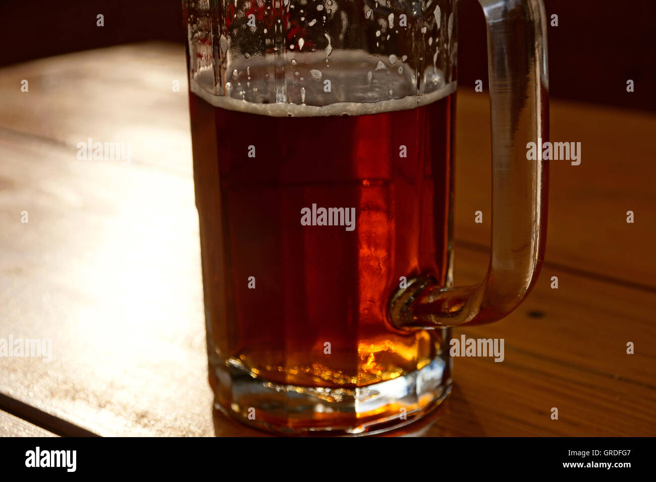 Glas Bier Stockfoto