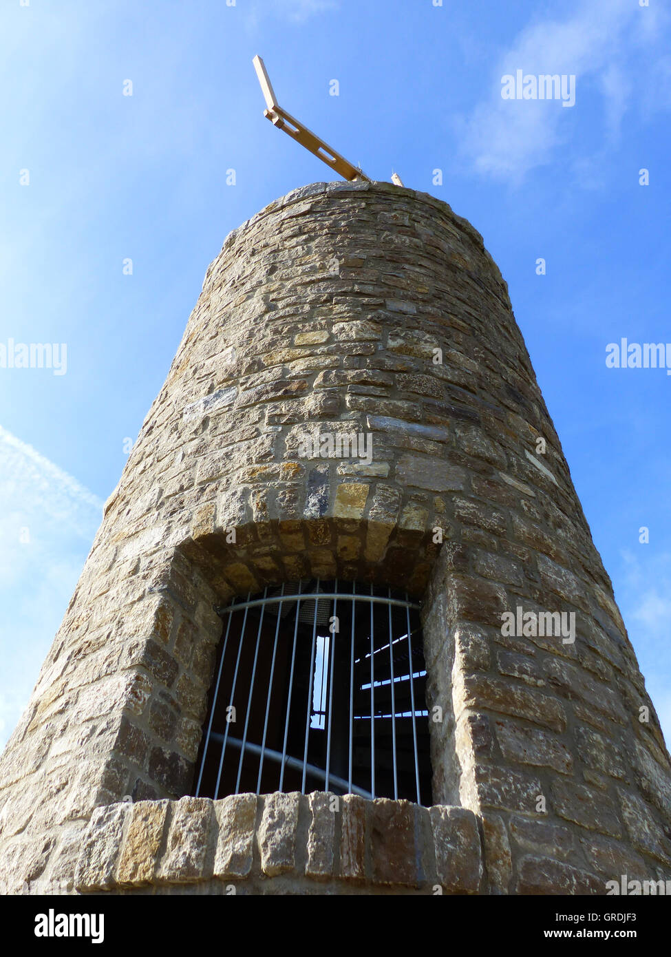 Napoleon-Turm in der Nähe von Sprendlingen, optischen Telegrafen, optische Signalübertragung über weite Distanzen Stockfoto