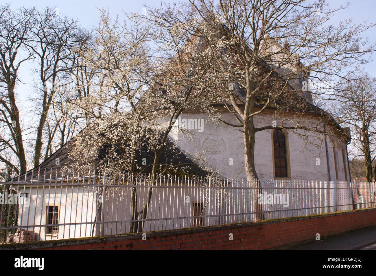 Katholische St.-Stephani-Kirche aus dem 18. Jahrhundert, Spiesheim In Rhinehesse Stockfoto