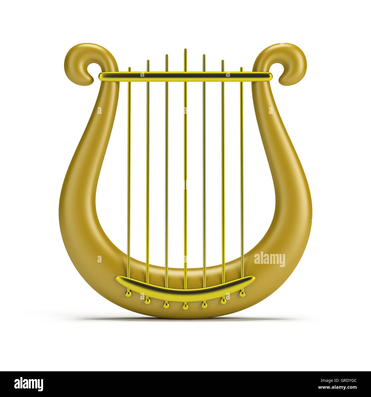 goldene Harfe Stockfoto