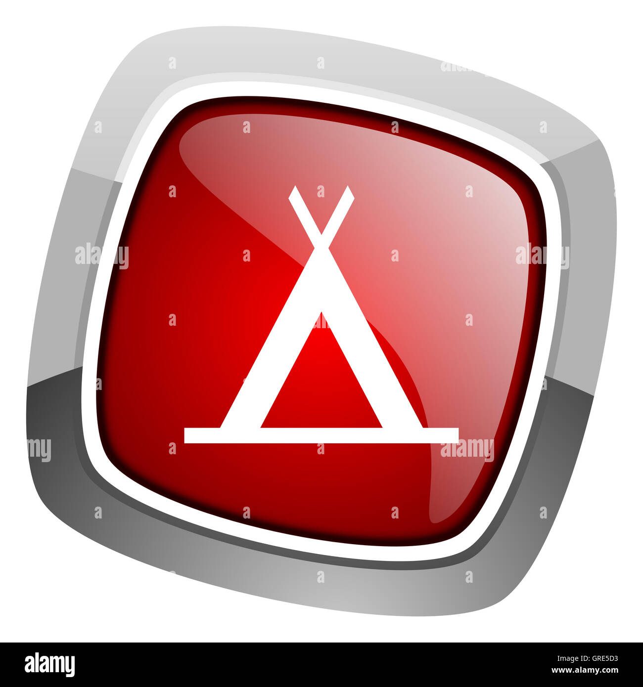 Camping Symbol Stockfoto