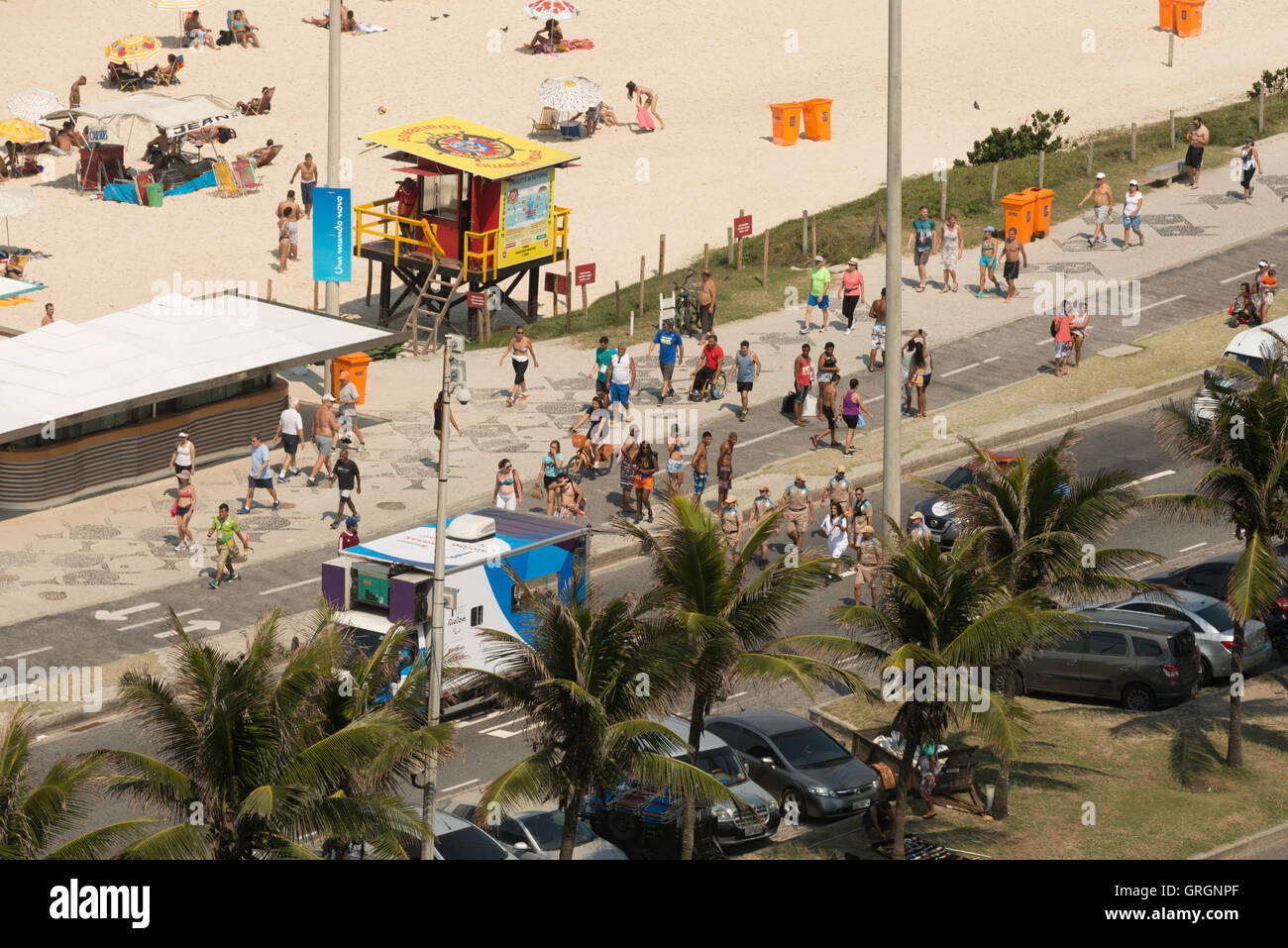 Rio De Janeiro, Brasilien, 7. September 2016 Paralympischen Spiele Fackellauf in Rio De Janeiro, Brasilien.  Bildnachweis: KarinaTkach/Alamy Live-Nachrichten Stockfoto