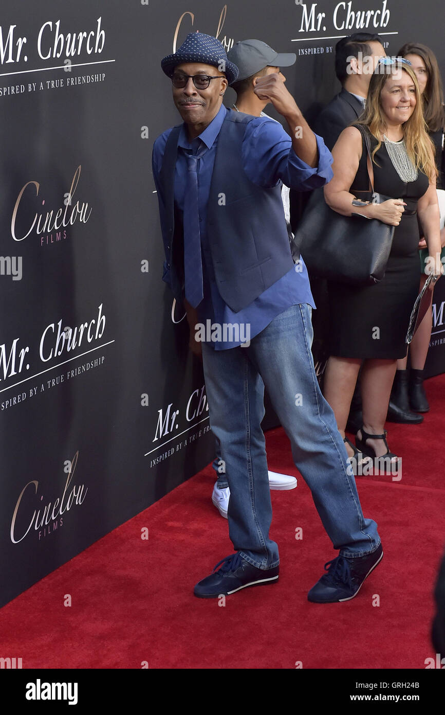 Los Angeles, Kalifornien. 6. Sep, 2016. Arsenio Hall besucht die "Mr Church" Premiere im Arclight Hollywood am 6. September 2016 in Los Angeles, Kalifornien. | Verwendung Weltweit © Dpa/Alamy Live-Nachrichten Stockfoto