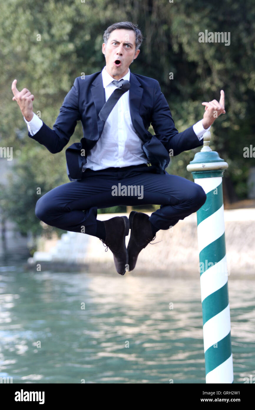 Venedig, Italien. 7. September 2016. Filippo Timi Schauspieler des Films "Questi Giorni", 73th Venice International Film Festival Photo Credit: Ottavia Da Re/Sintesi/Alamy Live News Stockfoto