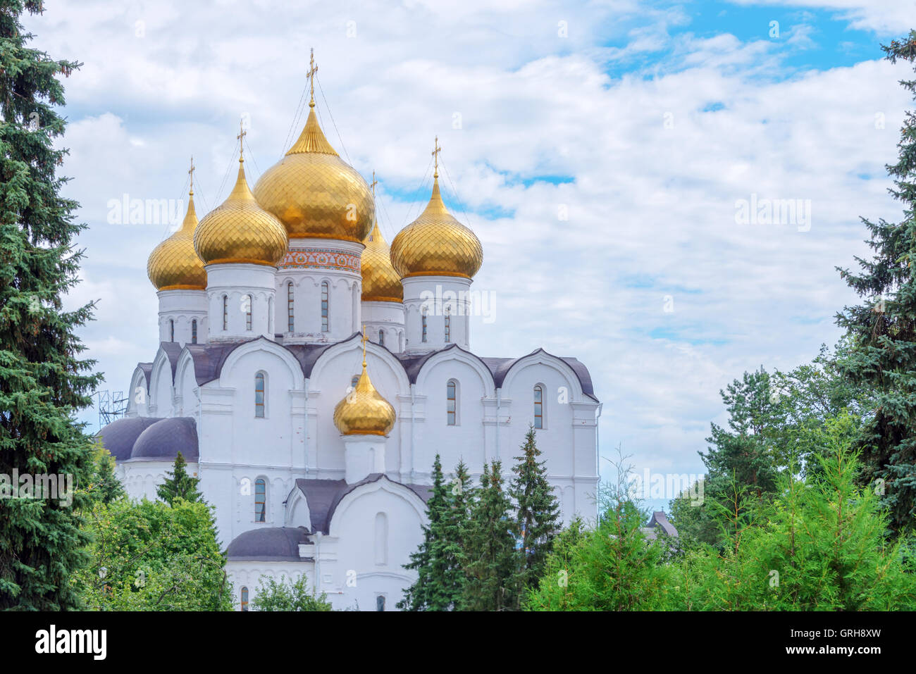 Annahme-Kathedrale, Jaroslawl, Goldener Ring, Russland Stockfoto