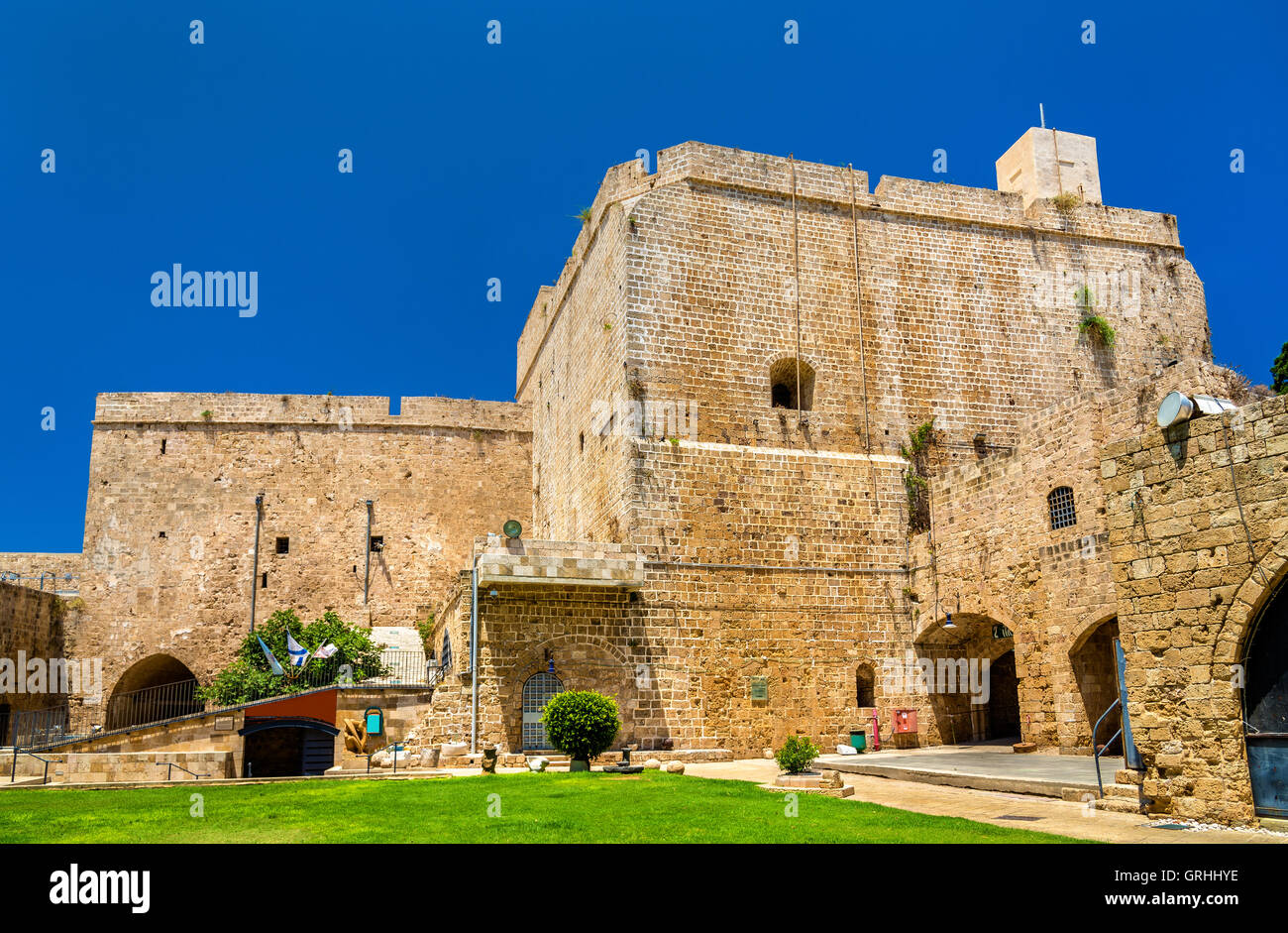 Zitadelle von Acre, eine osmanische Festung in Israel Stockfoto