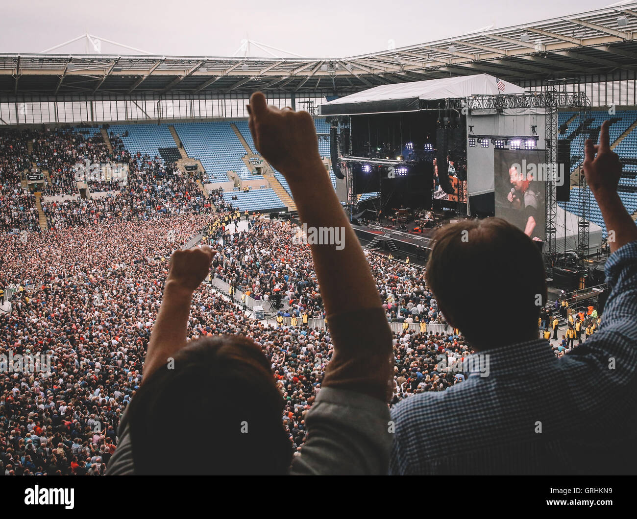 Bruce Springsteen tritt beim MTV-Konzert in der Ricoh Arena in Coventry auf Stockfoto