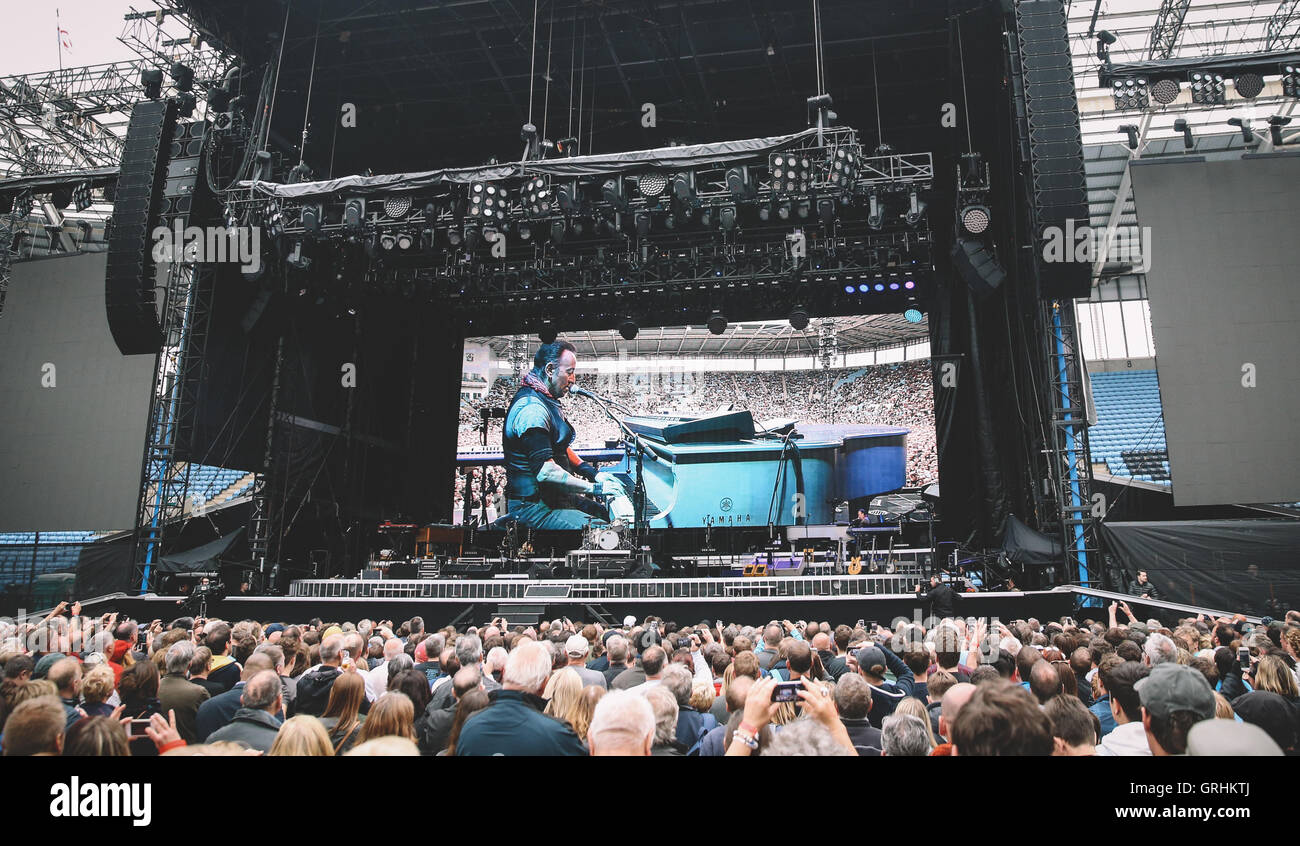 Bruce Springsteen tritt beim MTV-Konzert in der Ricoh Arena in Coventry auf Stockfoto