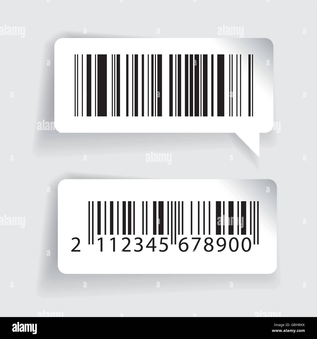 Barcode-Etiketten Vektor-Satz Stock Vektor