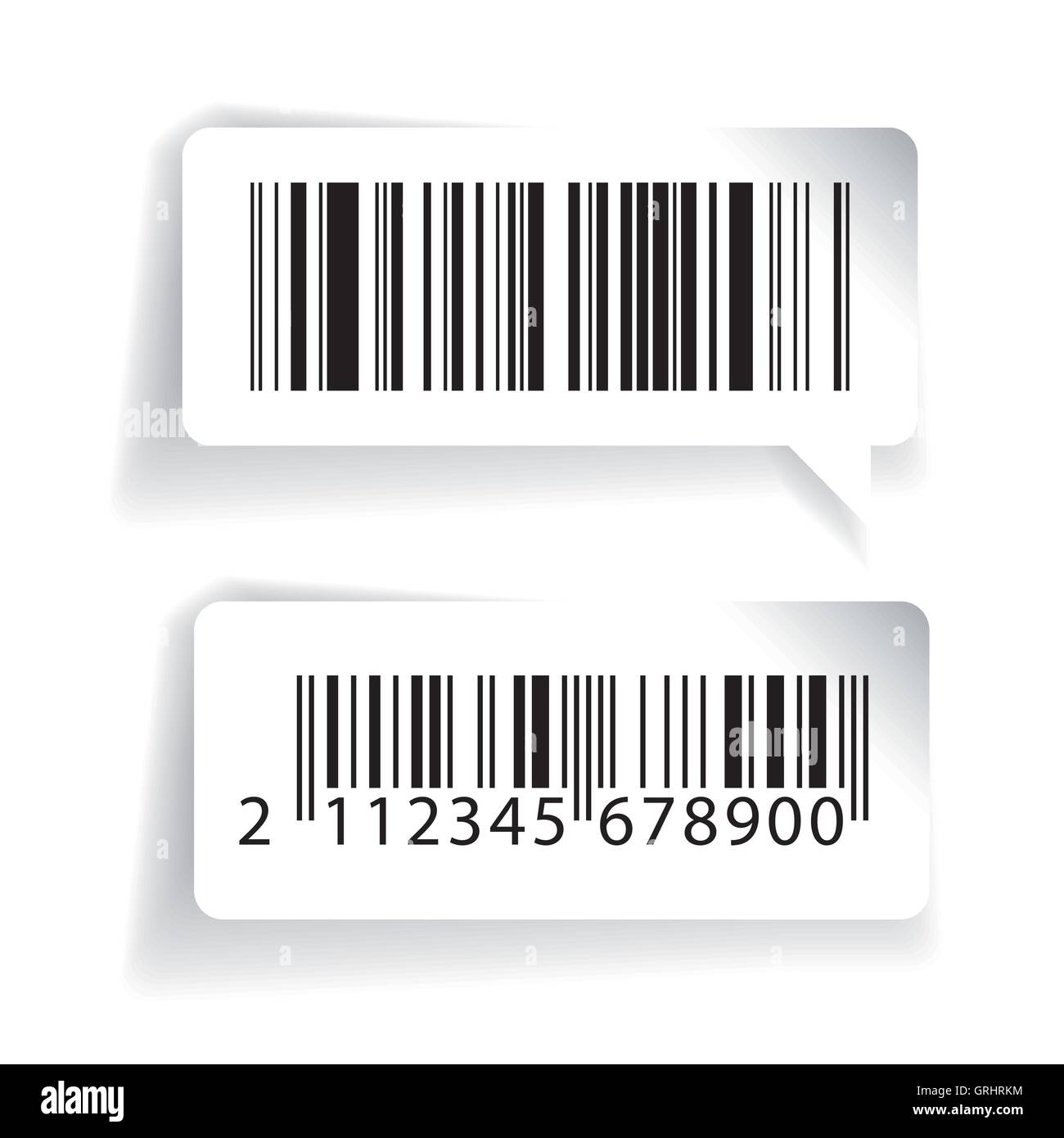 Barcode-Etiketten Vektor-Satz Stock Vektor