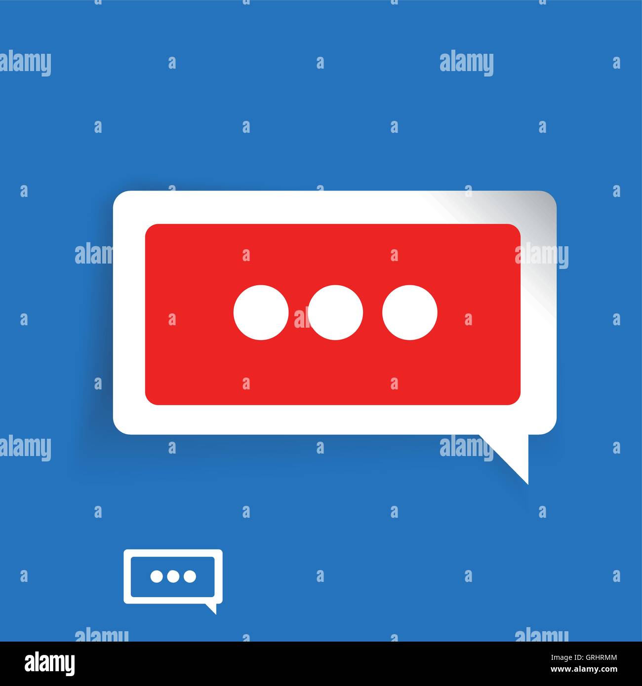 Vektor-Chat-Symbol Stock Vektor