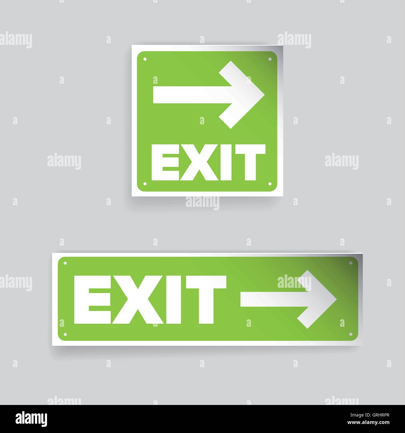 Ausfahrt Zeichen Vektor rot Stock Vektor