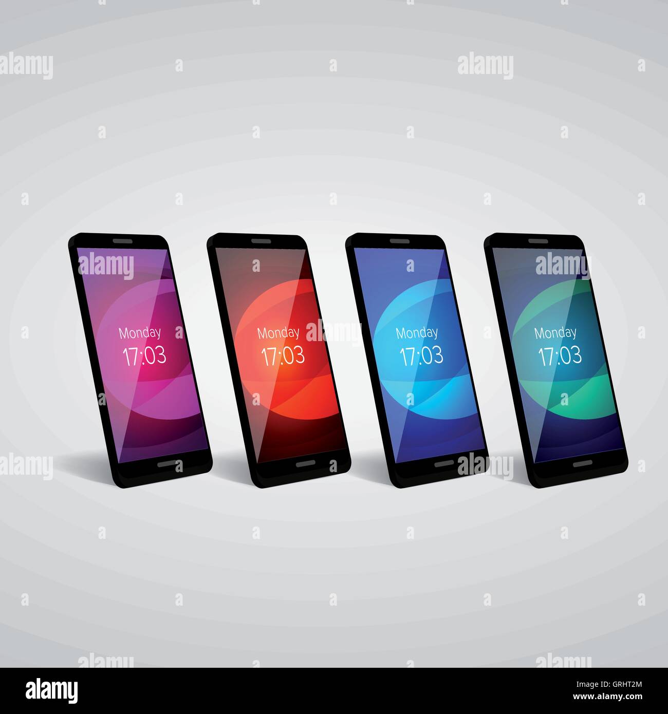 Smartphone-Symbol Vektor mockup Stock Vektor