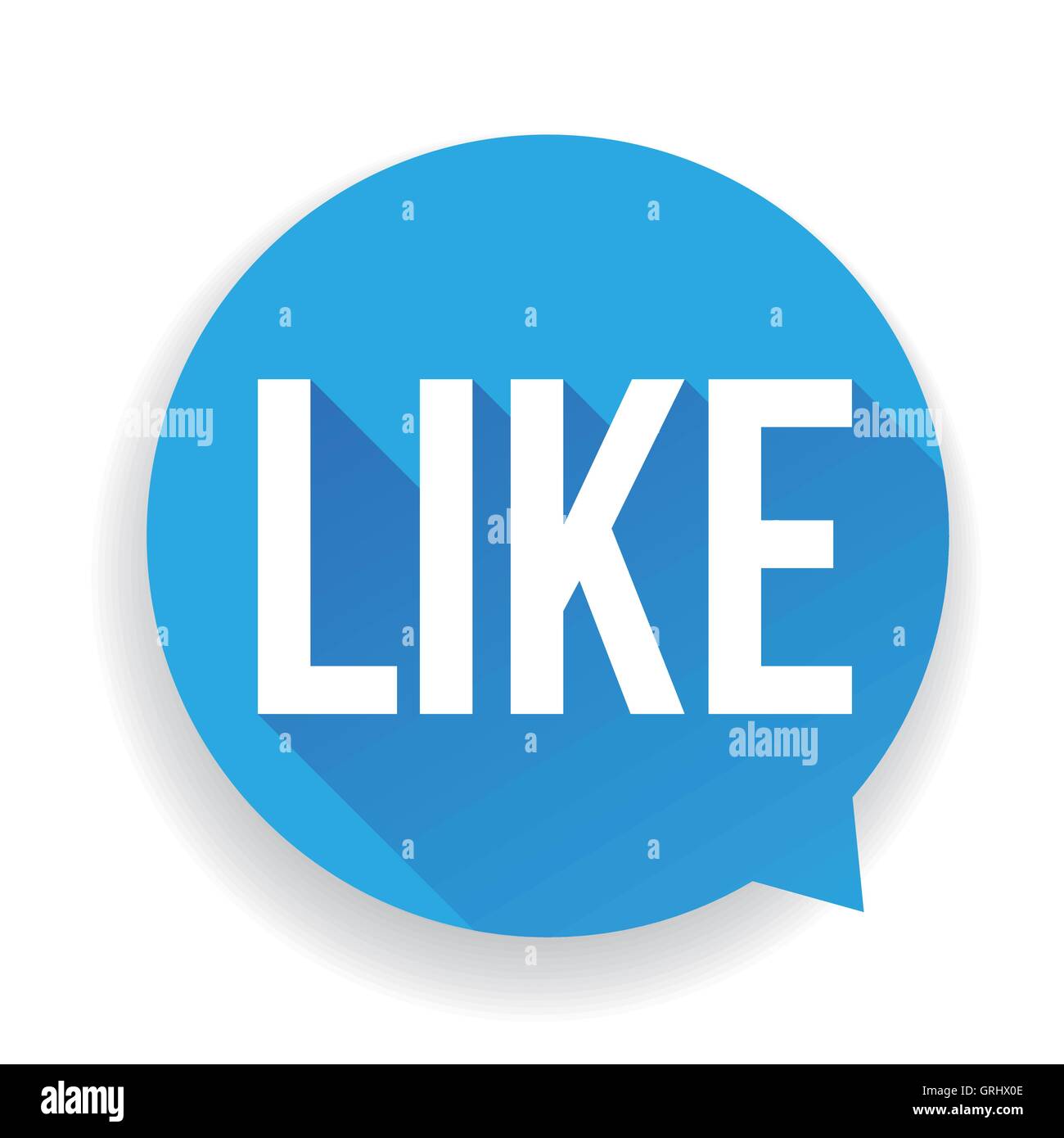 Blaue Taste wie Vector Stock Vektor