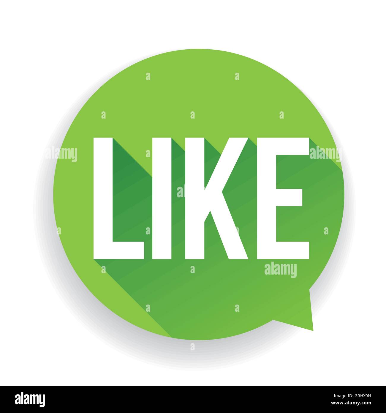 Grüne Taste wie Vector Stock Vektor