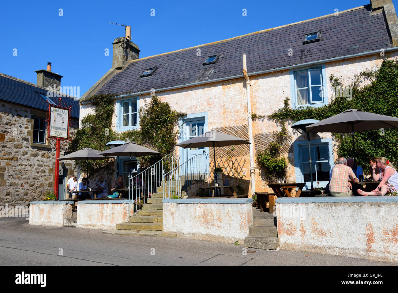 Kimberly Inn in Findhorn Dorf am Moray Küste, Grampian, Schottland Stockfoto