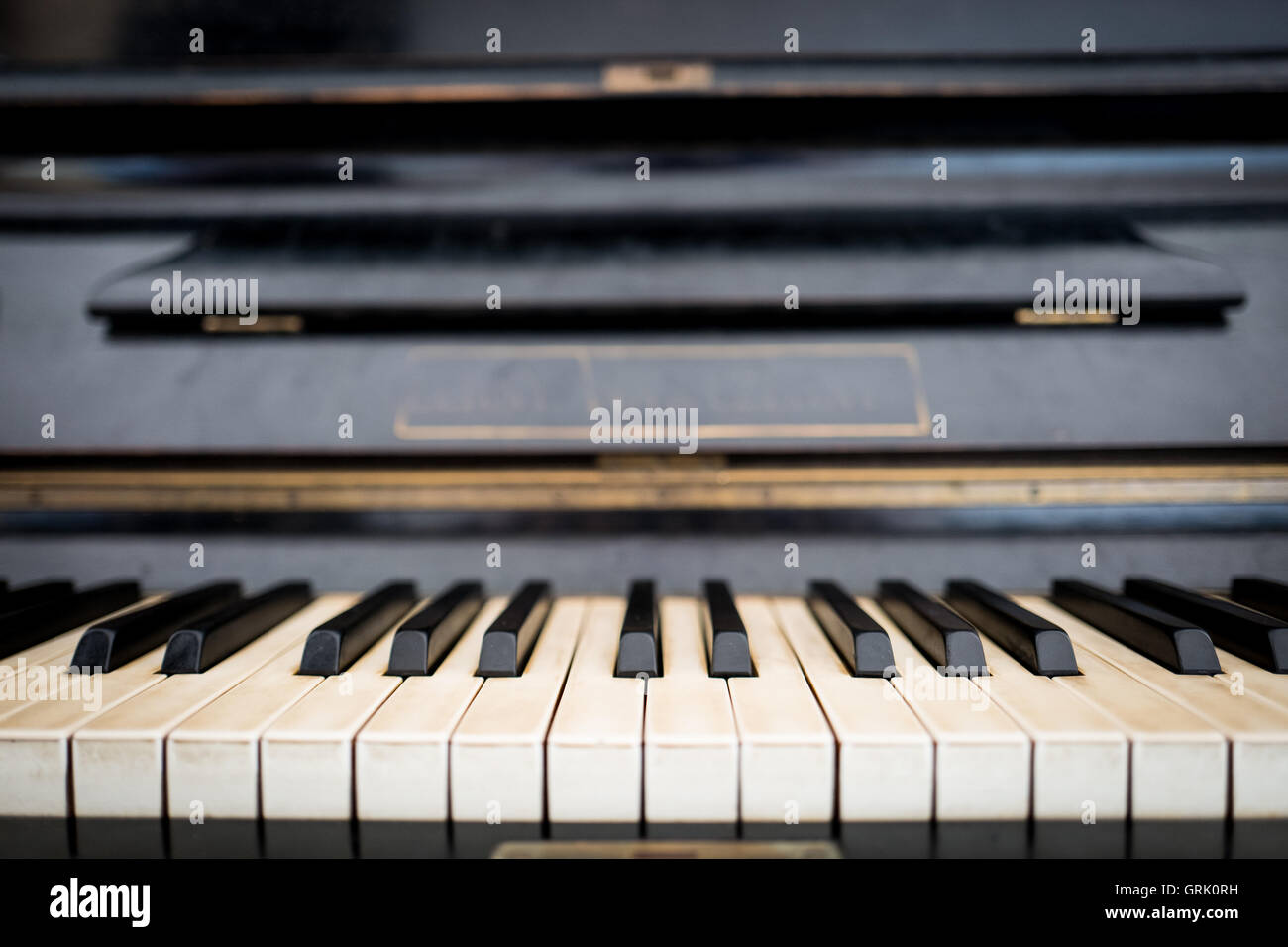 Vintage Piano closeup Stockfoto