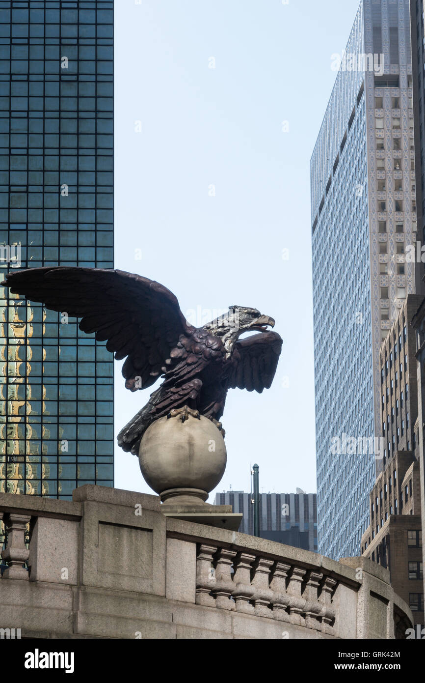 Adler-Statue, Grand Central Terminal, NYC Stockfoto