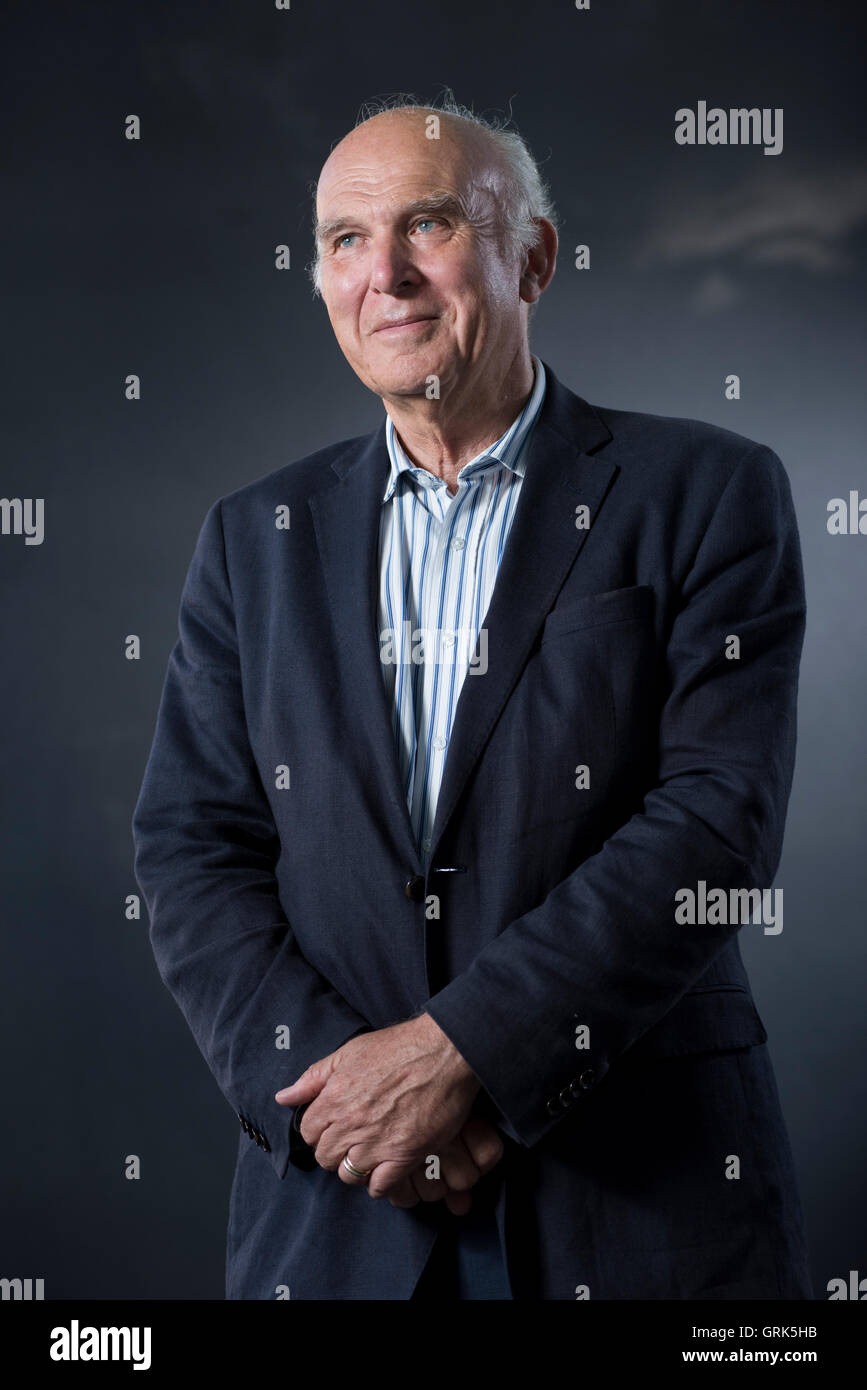 Britischer Politiker und ehemaliger Secretary Of State for Business, Innovation and Skills Vince Cable. Stockfoto