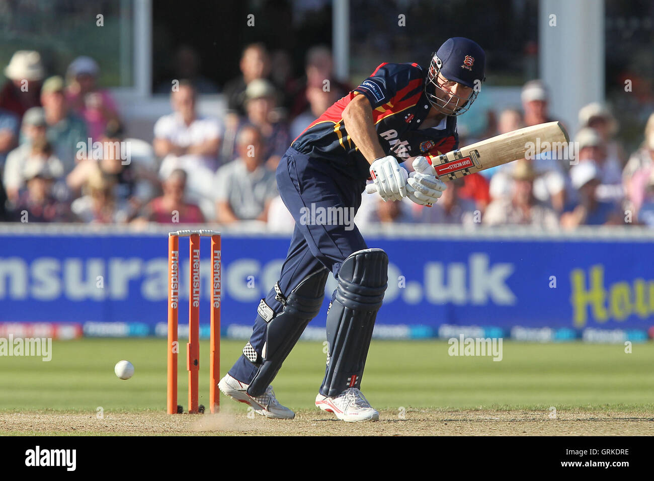 Alastair Cook in Aktion für Essex - Somerset Sabres Vs Essex Adler - Freunde Leben T20 Viertelfinal-Cricket auf dem County Ground, Taunton - 24.07.12 zu zucken Stockfoto