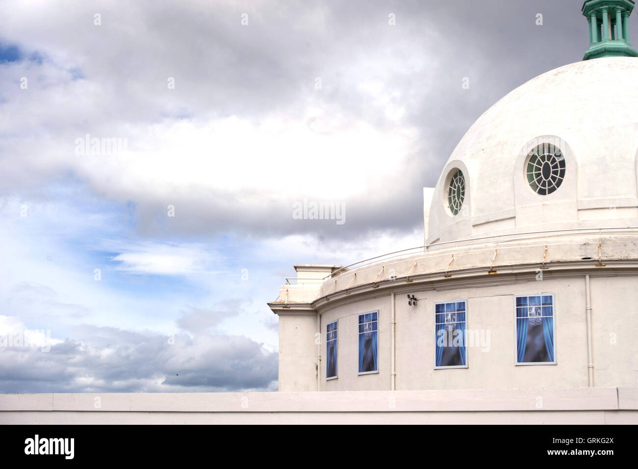 Weiße Kuppel am spanischen Stadt, Whitley Bay Stockfoto
