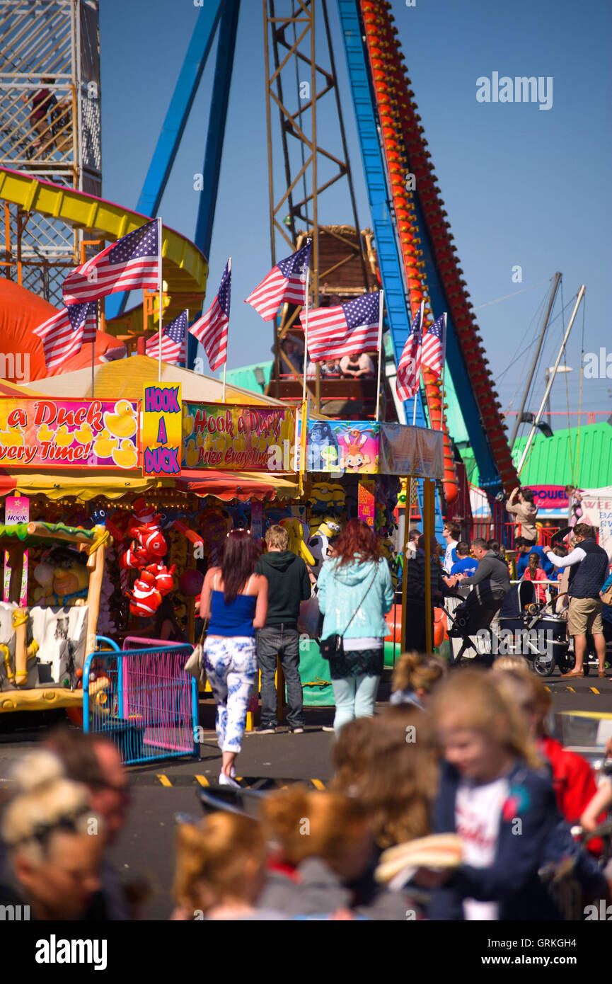 Ocean Beach Kirmes in South Shields Stockfoto