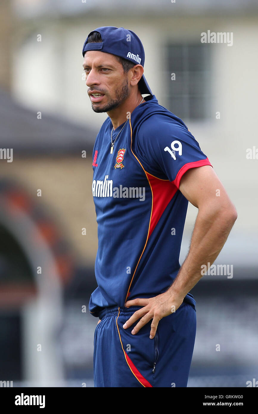 Sajid Mahmood Essex - Gloucestershire CCC Vs Essex Eagles - NatWest T20 Blast Cricket am Cheltenham College, Cheltenham, Gloucestershire - 20.07.14 Stockfoto