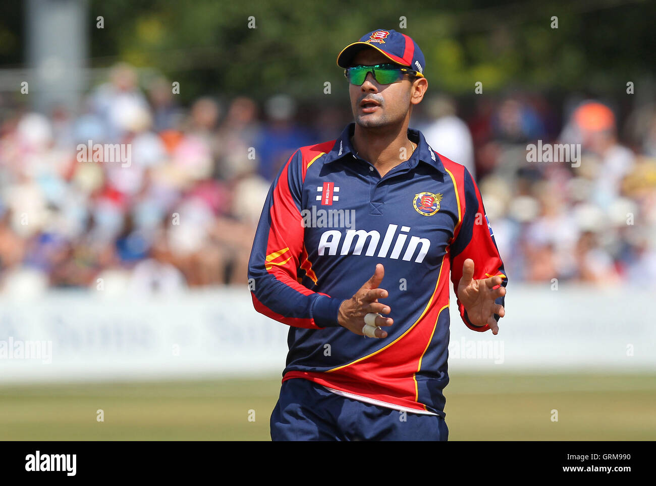 Owais Shah von Essex - Essex Adler Vs Sussex Haie - Freunde Leben T20 Cricket im Essex County Ground, Chelmsford - 14.07.13 Stockfoto