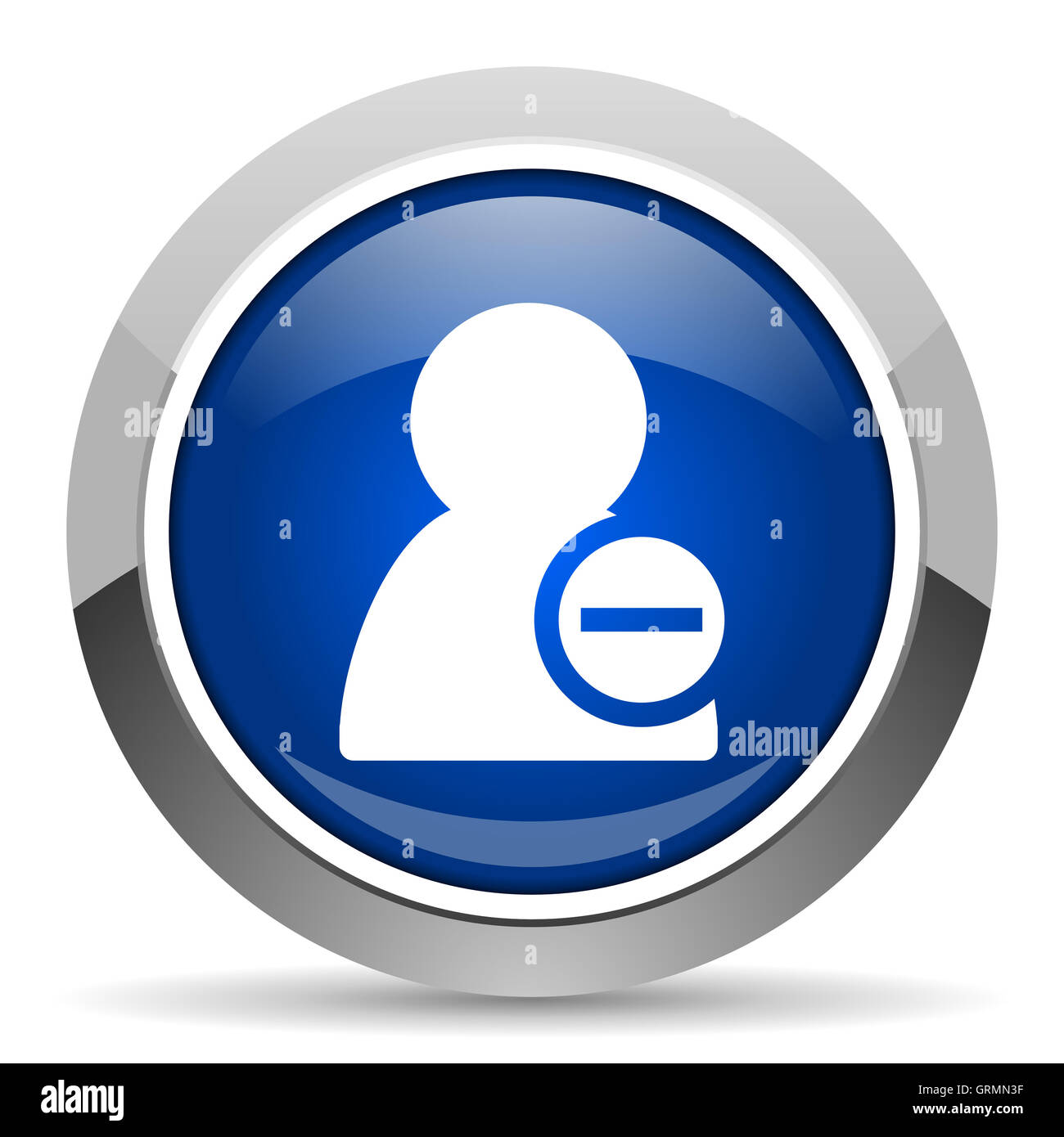 Symbol "Kontakt" entfernen Stockfoto