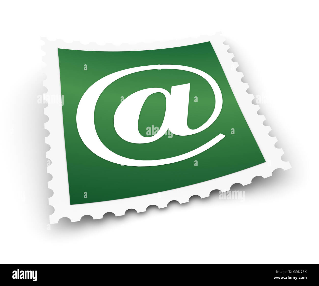 e Mail Briefmarke Konzept Abbildung Stockfoto