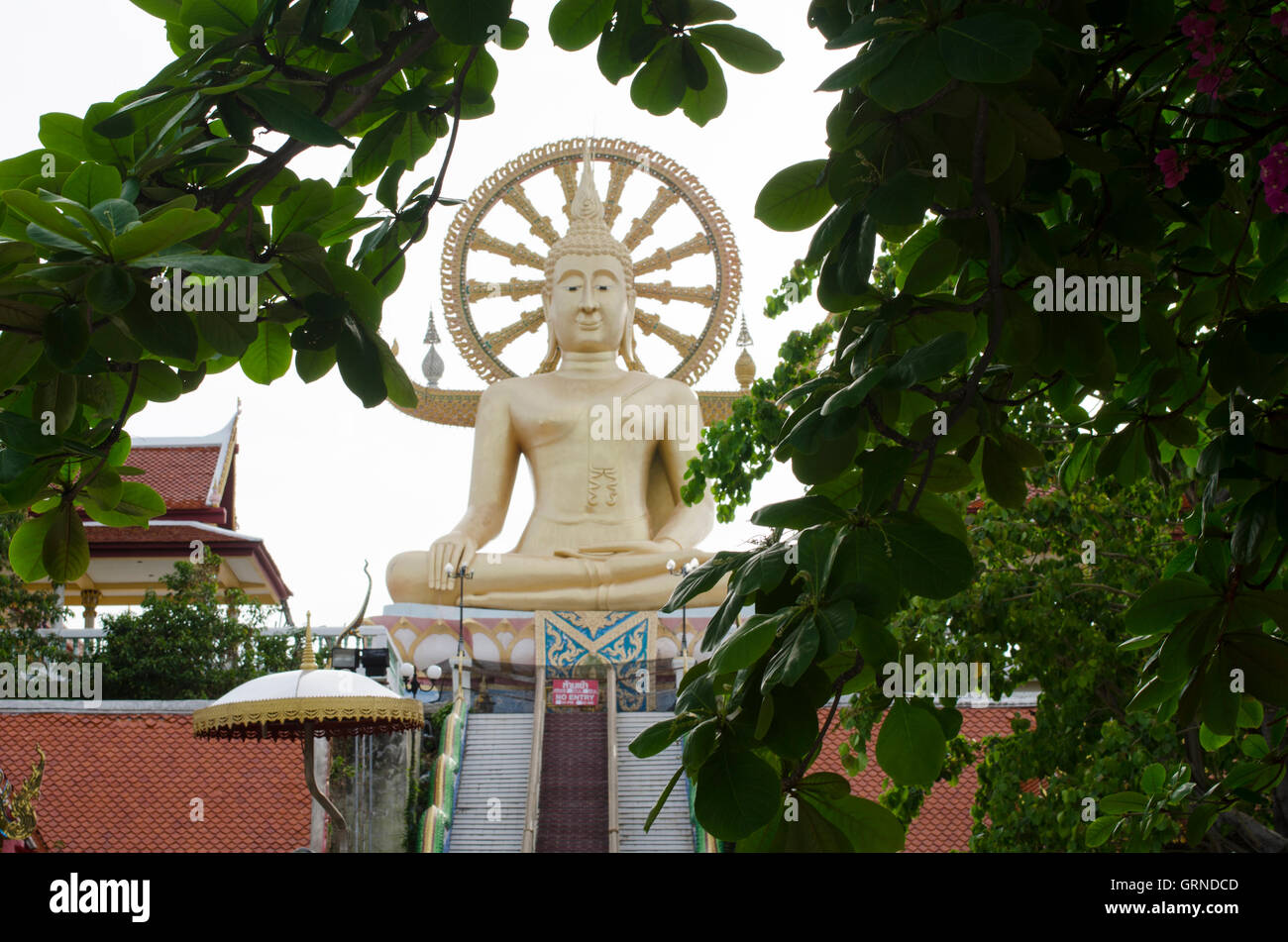 Wat Phra Yai, Big-Buddha-Tempel, Ko Samui, Koh Samui, Thailand Stockfoto