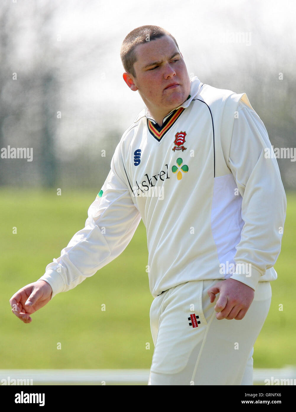 Alan Ison von Essex und Upminster - Essex CCC 2. XI Vs Surrey CCC 2. XI auf Garon Park, Southend-on-Sea - 22.04.08 Stockfoto