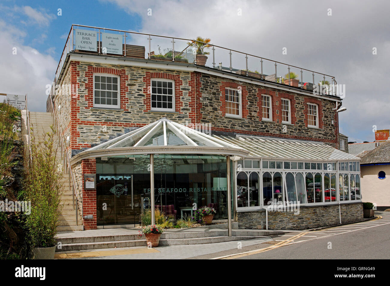 Rick Stein Fischrestaurant, Padstow, Cornwall Stockfoto