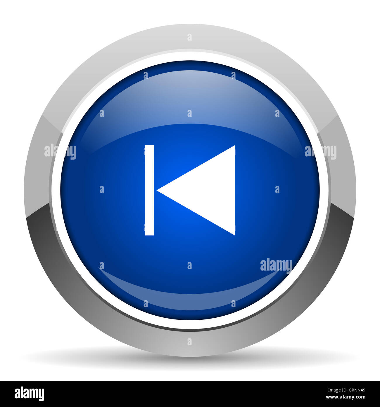 Prev-Symbol Stockfoto