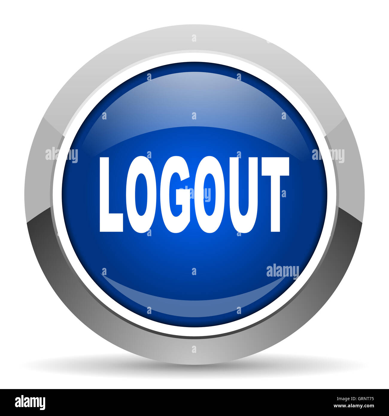 Logout-Symbol Stockfoto