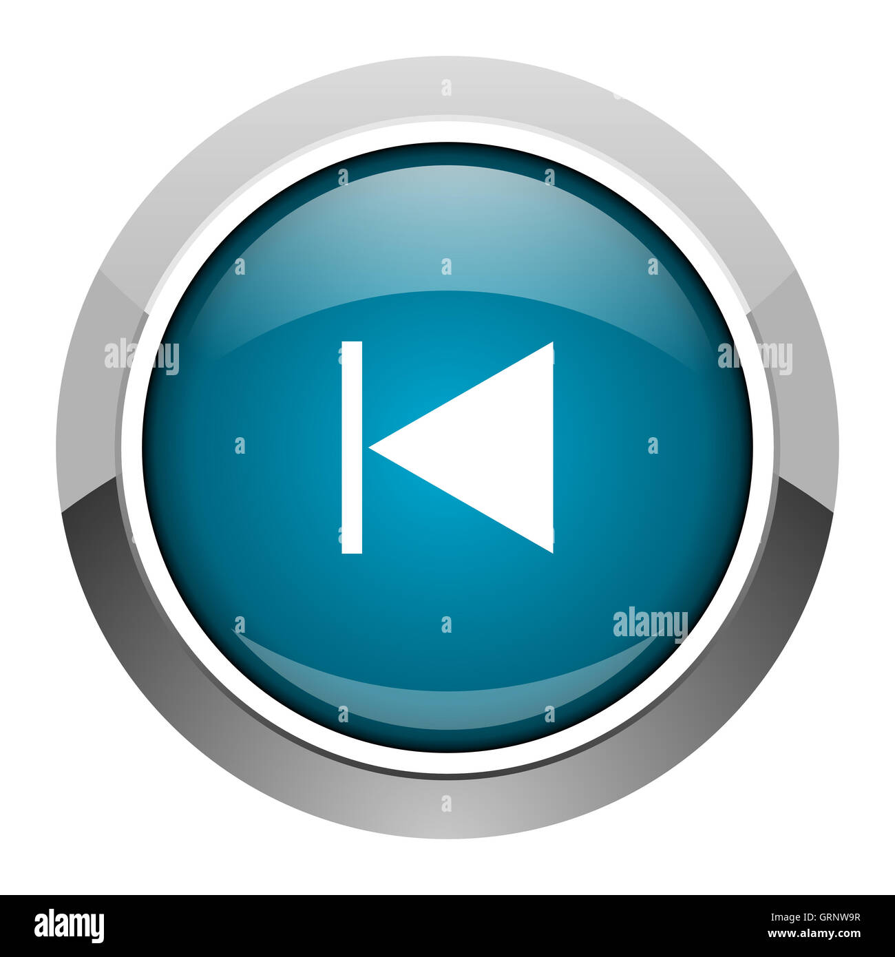 Prev-Symbol Stockfoto