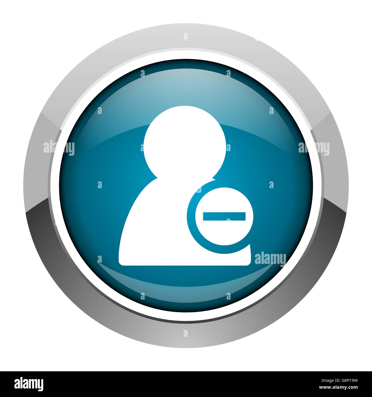 Symbol "Kontakt" entfernen Stockfoto