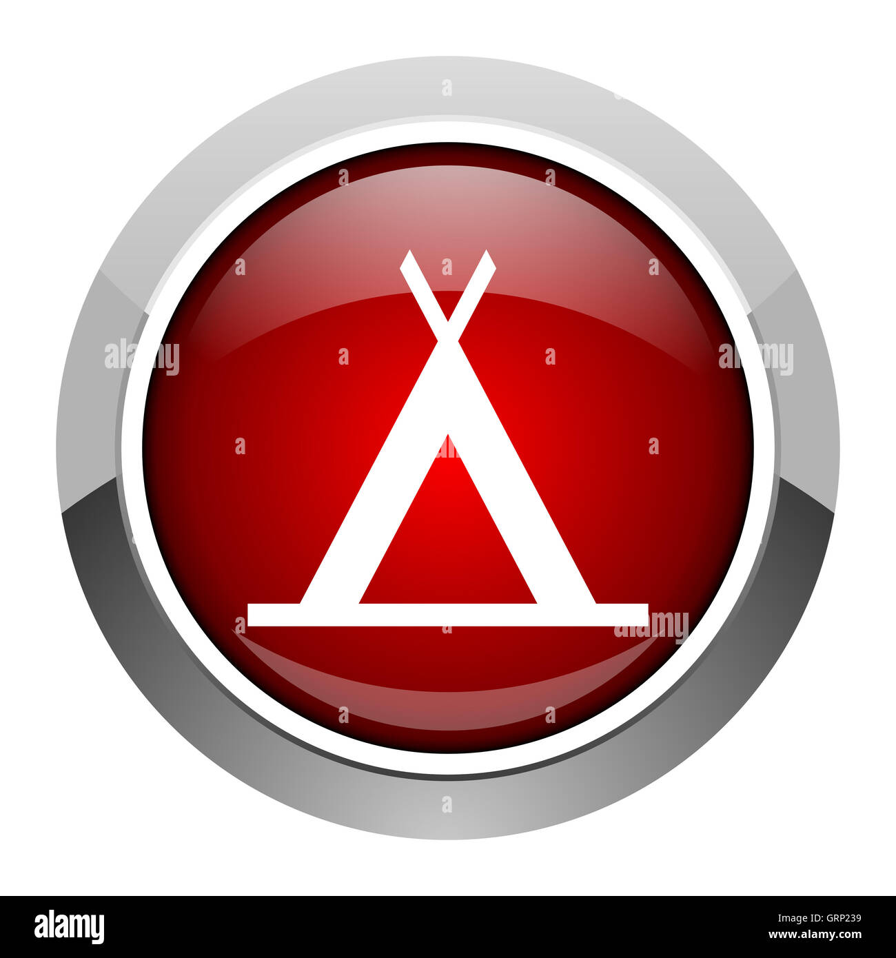 Camping Symbol Stockfoto