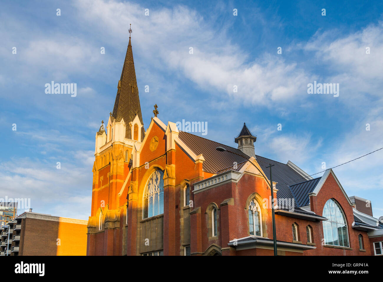 First Baptist Church, Calgary, Alberta, Kanada Stockfoto